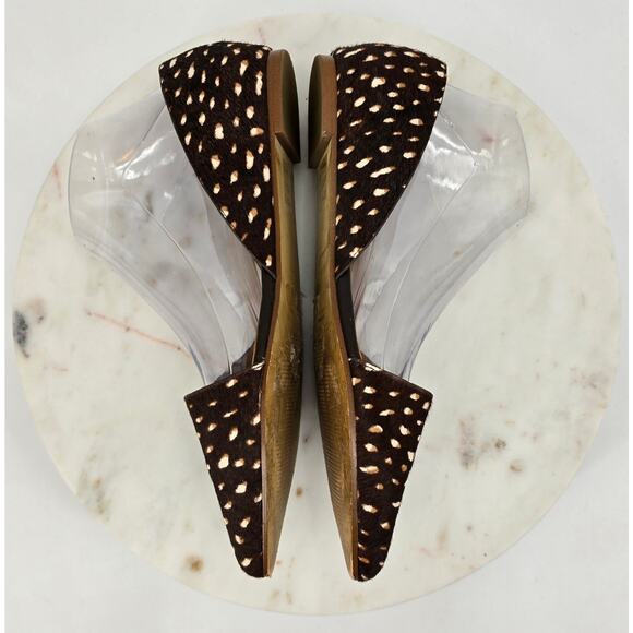 J.Crew Zoe d’Orsay Spotted Calf Hair Flats – Size 8.5 - Picture 5 of 7